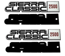 Load image into Gallery viewer, OER Reproduction Front Fender Emblem Set For 1981-1986 GMC Sierra Classic 2500