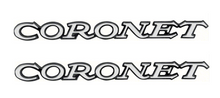 Load image into Gallery viewer, OER Diecast V8 Front Fender Emblem Set For 1969-1972 Dodge Coronet Models