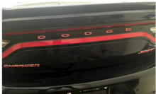 Load image into Gallery viewer, Red Dodge Trunk Lettering Overlay Decal For 2011-2023 Dodge Charger