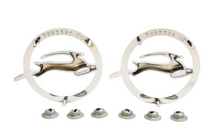 Load image into Gallery viewer, Trim Parts 2350 1964 Chevrolet Impala SS Rear Quarter Panel Emblem Set USA Made