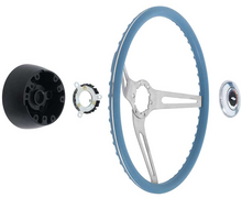 Load image into Gallery viewer, OER 15" Blue Grip Cushioned Steering Wheel Kit For 1969-1972 Chevy & GMC Trucks