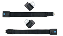 Load image into Gallery viewer, OER Black Retractable Seat Belt Pair For 1968-1972 Pontiac GTO Chevy Chevelle