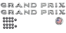 Load image into Gallery viewer, Fender Emblem Letter Set For 1969 Pontiac Grand Prix Models Made in the USA