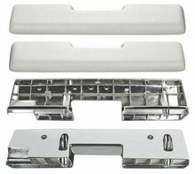 Load image into Gallery viewer, RestoParts White Front Armrest Base and Pad Kit 1965-1967 Oldsmobile Cutlass/442