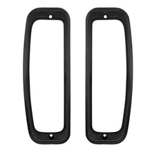 Load image into Gallery viewer, Black Anodized Billed Aluminum Tail Light Bezel Set For 1966-1977 Ford Bronco