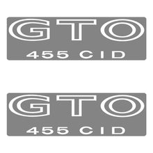 Load image into Gallery viewer, Body/Fender Decal Set 1970-1973 Pontiac GTO 455 CID HO White