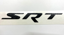 Load image into Gallery viewer, Flat Black SRT Steering Wheel Emblem Overlay Decal For 2015-2023 Dodge Charger