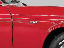 Load image into Gallery viewer, OER Zinc Diecast Front Fender Emblem Set For 1975-1979 Chevy Nova Models