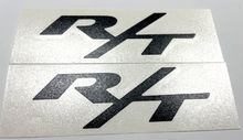 Load image into Gallery viewer, Flat Black Rear R/T Trunk Emblem Overlay Decal For 2006-2023 Dodge Charger R/T