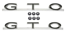 Load image into Gallery viewer, Die-Cast Zinc Quarter Panel Emblem Set For 1964-1967 Pontiac GTO Made in the USA