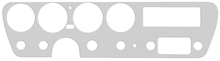 Load image into Gallery viewer, RestoParts Aluminum Dash Bezel Insert For 1967 Pontiac GTO LeMans Without A/C
