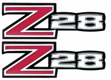 Load image into Gallery viewer, OER Front Fender Emblem Set For 1970-1974 Chevrolet Camaro Z28