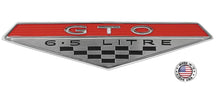 Load image into Gallery viewer, Diecast 6.5 Litre Front Fender Emblem For 1964-1968 Pontiac GTO Made in the USA
