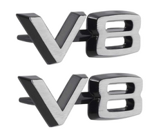 Load image into Gallery viewer, OER V8 Front Fender Emblem Set For Challenger Charger Coronet Dart Belvedere