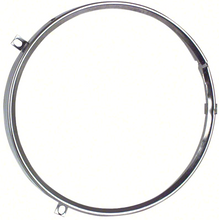 Load image into Gallery viewer, OER 5" Round Headlamp Retaining Ring Pair Firebird Corvette Chevy and GMC Truck