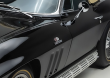 Load image into Gallery viewer, OER 427 Turbo Jet Flag Fender Emblem Set For 1966-1967 Chevy Corvette Models