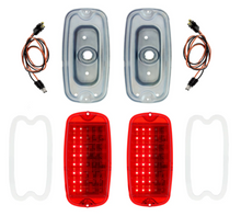 Load image into Gallery viewer, Sequential LED Tail Light & Housing Set For 1960-1966 Chevy/GMC Fleetside Trucks