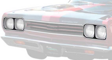 Load image into Gallery viewer, OER Aluminum Headlamp Bezel Set For 1969 Plymouth Sport Satellite and GTX
