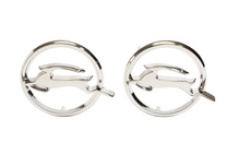 Load image into Gallery viewer, Trim Parts 2350 1964 Chevrolet Impala SS Rear Quarter Panel Emblem Set USA Made