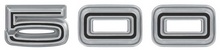 Load image into Gallery viewer, OER Zinc Diecast 500 Quarter Panel Emblem Set For 1967 Dodge Coronet Models