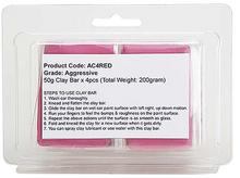 Load image into Gallery viewer, OER 4 Pack of Heavy Duty 200 Gram Aggressive Red Clay Bar For Contaminated Paint