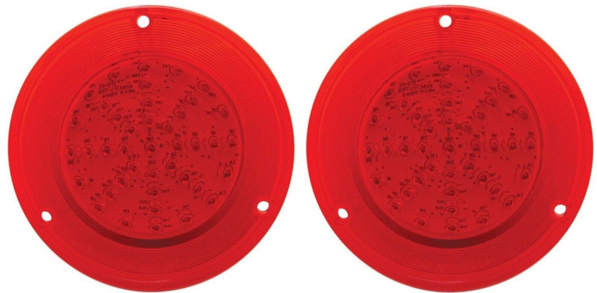 United Pacific 8 LED Rectangular Clearance/Marker Light - GLO Light Amber Led Amber Lens 36972 P 79248