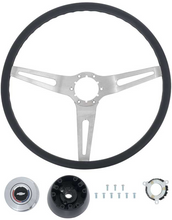 Load image into Gallery viewer, OER 15" Black Grip Cushioned Steering Wheel Kit For 1967-1972 Chevy & GMC Trucks