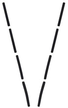 Load image into Gallery viewer, OER Black Paint Divider Molding Decal Set For 1955 Chevy Bel Air 150 210 Sedans