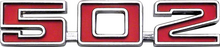 Load image into Gallery viewer, OER Custom 502 Adhesive Backed Front Fender Emblem Set For Chevy Car and Trucks