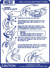 Load image into Gallery viewer, OER Trunk Lid Space Saver Jacking Instructions Decal 1967-1969 Firebird/Trans AM