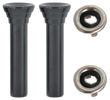 Load image into Gallery viewer, OER Black Lock Knob Set For 1965-1966 Bel Air Biscayne Impala LeSabre 98 Wildcat