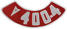 Load image into Gallery viewer, OER Air Cleaner Decal 400-4V 1959-1977 GTO Catalina Firebird Bonneville