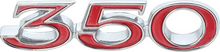 Load image into Gallery viewer, Diecast Front Fender 350 Emblem For 1970 Pontiac Firebird Made in the USA