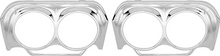 Load image into Gallery viewer, OER Stamped Aluminum Headlamp Bezel Set For 1962 Bel Air Biscayne and Impala