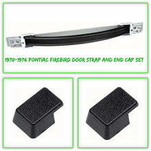 Load image into Gallery viewer, OER 9643788SET 1970-76 Pontiac Firebird Deluxe Door Panel Grab Strap/End Cap Set