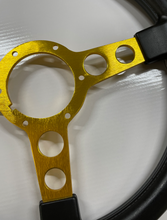 Load image into Gallery viewer, Black Thin Grip Gold Spoke Formula Steering Wheel Kit 1972-80 Firebird/Trans AM