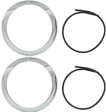 Load image into Gallery viewer, OER Headlamp Bezel Set With Gaskets For 1955 Chevy Bel Air 150 210 and Nomad