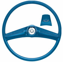 Load image into Gallery viewer, OER Blue Steering Wheel With Bow Tie Horn Cap 1969-1972 Chevrolet Truck