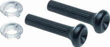 Load image into Gallery viewer, OER Black Dash Vent Knob Set With Clear Ferrule Set 1968 Firebird and Camaro