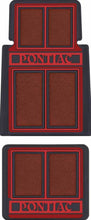 Load image into Gallery viewer, OER 4PC Red/Black Carpet Floor Mat Set Pontiac GTO Firebird Grand Prix Catalina