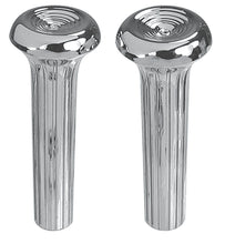 Load image into Gallery viewer, RestoParts Chrome Ribbed Door Lock Knob Set Buick Chevy Cadillac Olds & Pontiac