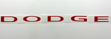 Load image into Gallery viewer, Red "DODGE" Lettering Emblem Overlay Decal For 2015-2023 Dodge Challenger