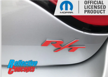 Load image into Gallery viewer, Flat Black Rear R/T Trunk Emblem Overlay Decal For 2006-2023 Dodge Charger R/T