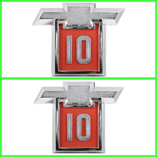 Load image into Gallery viewer, Trim Parts 9325 1964 Chevrolet GM Truck Front Fender Emblem Set C10/K10 USA Made