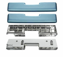 Load image into Gallery viewer, RestoParts Light Blue Front Armrest Base and Pad Kit 1965-1967 Olds Cutlass/442