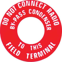 Load image into Gallery viewer, Generator Warning Tag for 1937-1964 Buick Chevy Oldsmobile and Pontiac Models - DC53 - Jolt Parts