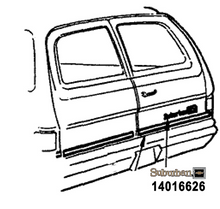 Load image into Gallery viewer, OER Rear Barn Door Emblem For 1975-1991 Chevy Suburban Models