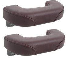 Load image into Gallery viewer, OER Maroon Armrest Set With Mounting Screws For 1947-1955 Chevy and GMC Trucks