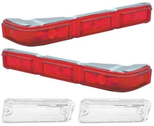 Load image into Gallery viewer, OER Tail Lamp and Back Up Lamp Lens Set For 1966 Chevy Impala Models