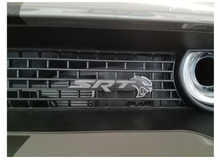 Load image into Gallery viewer, Black SRT Hellcat Front & Rear Emblem Overlay Decal Set For 2018-2023 Challenger